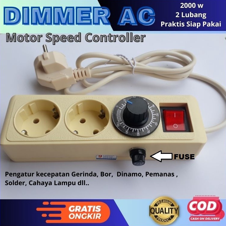 Big Promote  Dimer 2  Dimmer Pengatur Kecepatan GerindaAlat pengatur kecepatan
