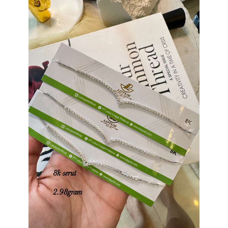 Gelang italy serut aurel mata mas putih