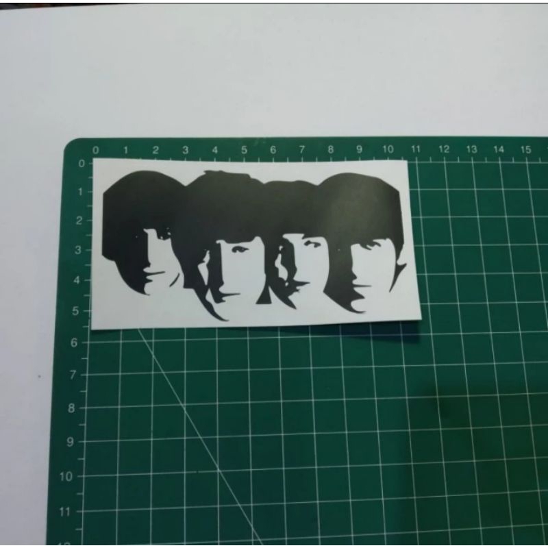 

sticker cutting the beatles