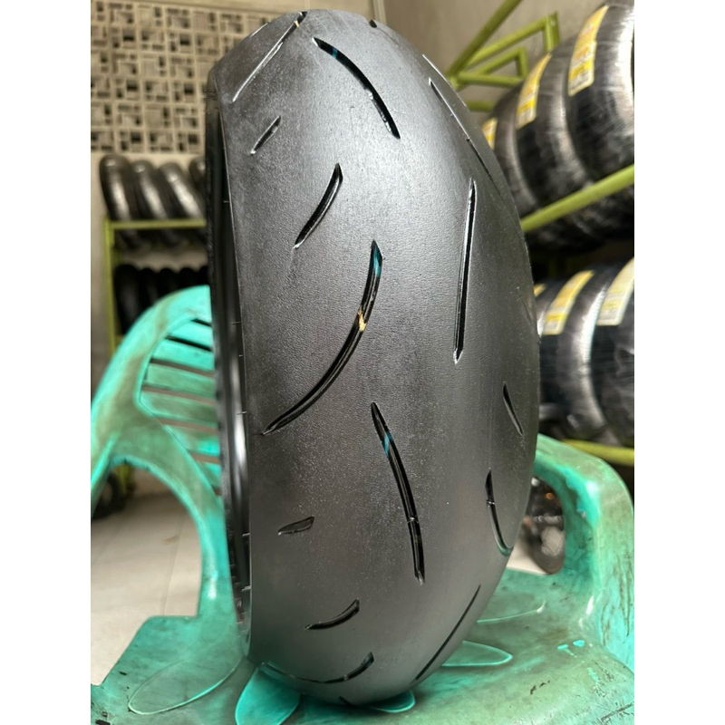A DUNLOP SPORTMAX D214 180/55-17 BAN SLICK EX RACE LIMBAH MOGE GAMBOT TAPAK LEBAR BIG BLOCK DUAL PUR