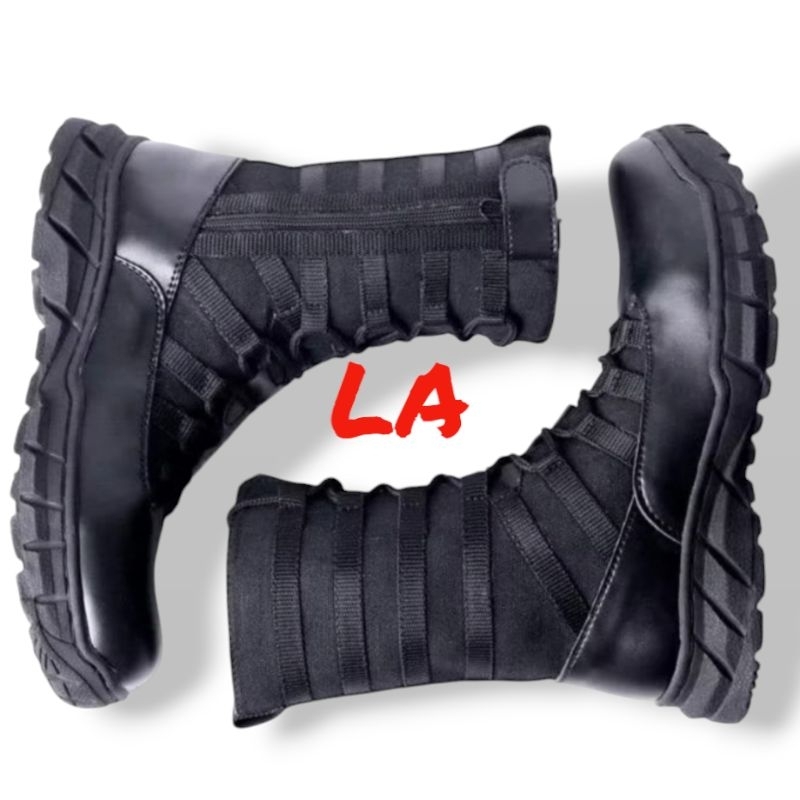 Sepatu PDL Boots Ninja Terbaru Sepatu PDL TNI POLRI Tactical Safety Ada besinyh Seaptu Security satp