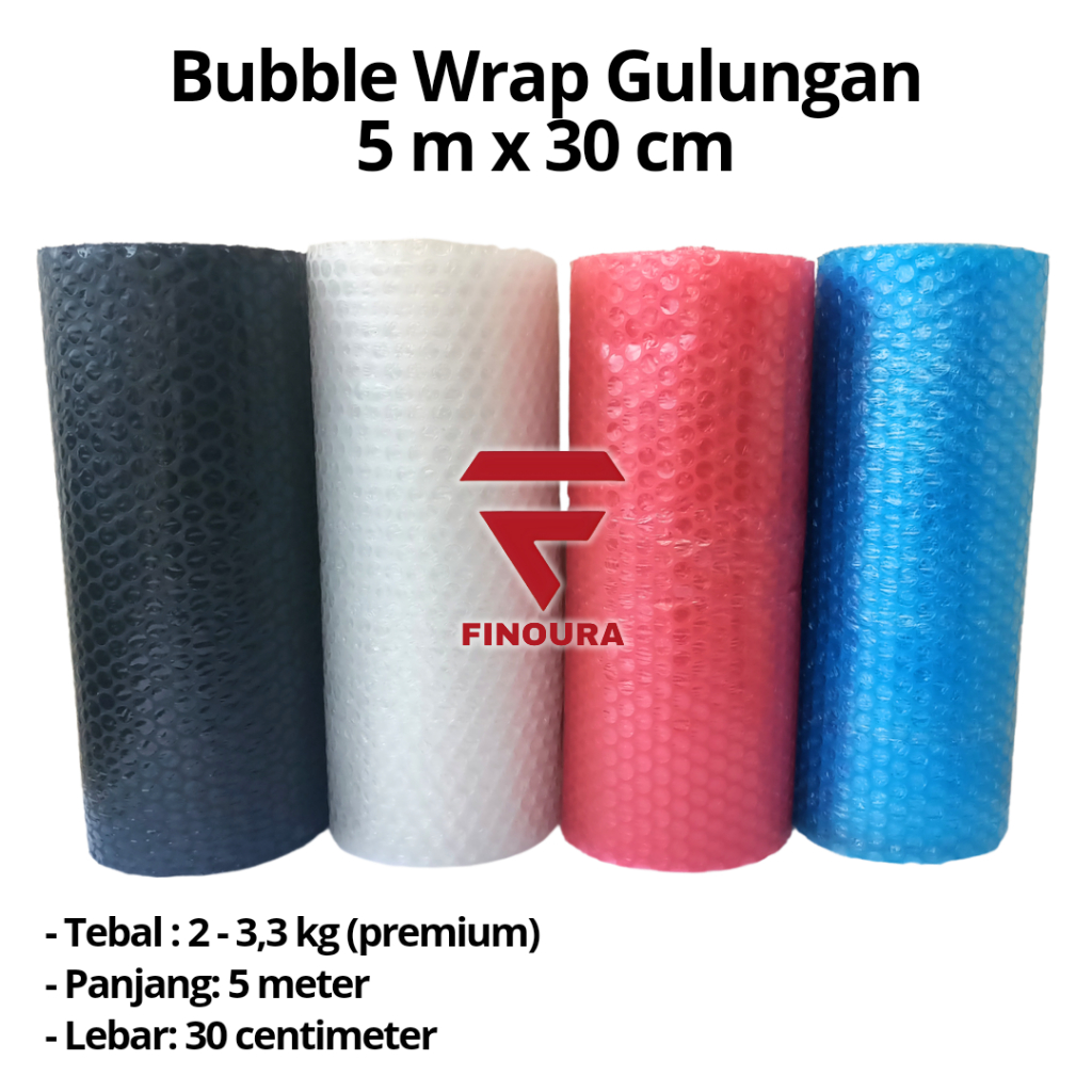 

Bubble Wrap Gulungan Kecil 5 m x 30 cm