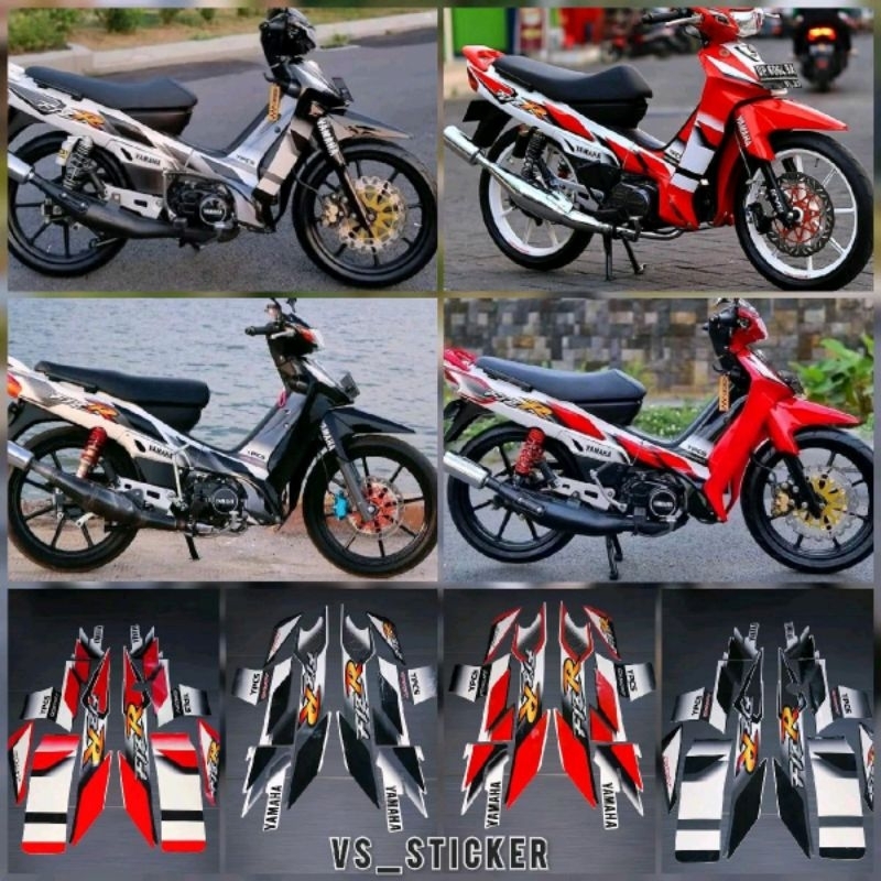 STRIPING MOTOR LIST BODY STANDAR FIZR FIZ R ARDARTH 2001 2002 MERAH PUTIH HITAM