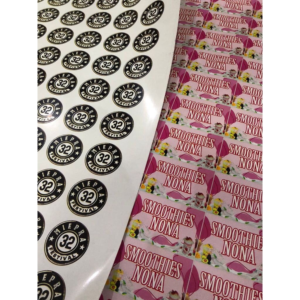 

Stiker bahan Vynil murah malang ukuran A3