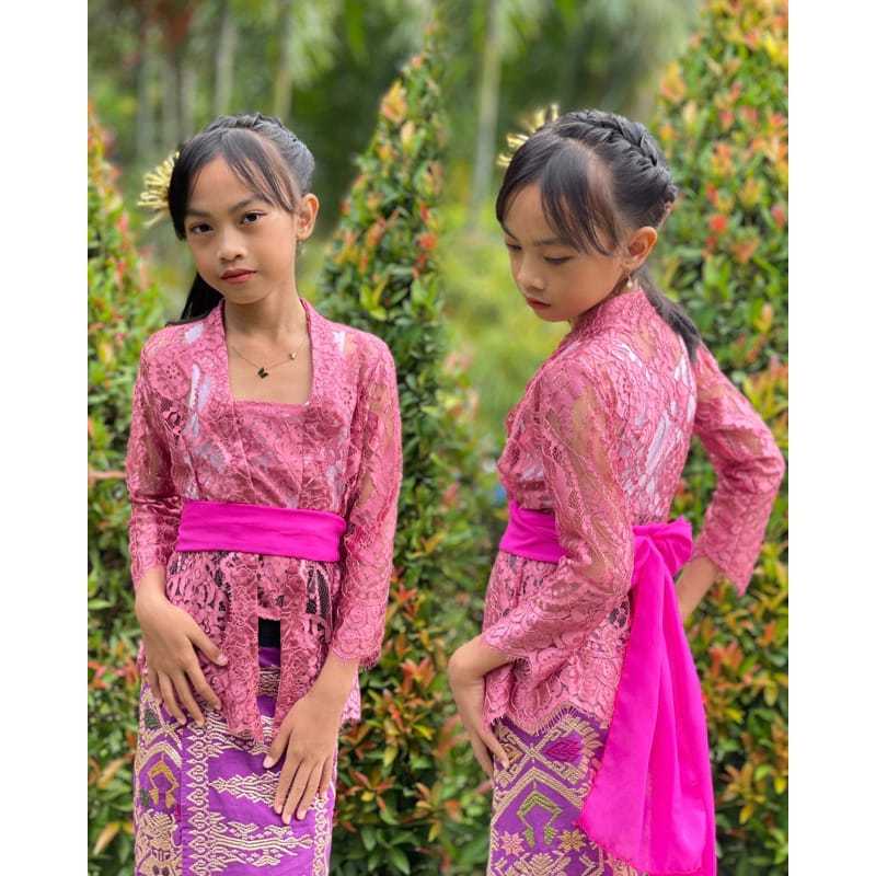 kebaya brokat anak lengan panjang kebaya wisuda anak bahan brokat brokat kebaya anak SD brokat atasa