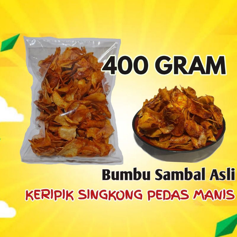 

Keripik Singkong Pedas / Berat 400 GRAM / Keripik Singkong Pedas Manis
