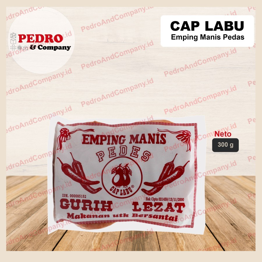 

Emping manis PEDES cap labu/ belinjo crackers 250 gr - pedas