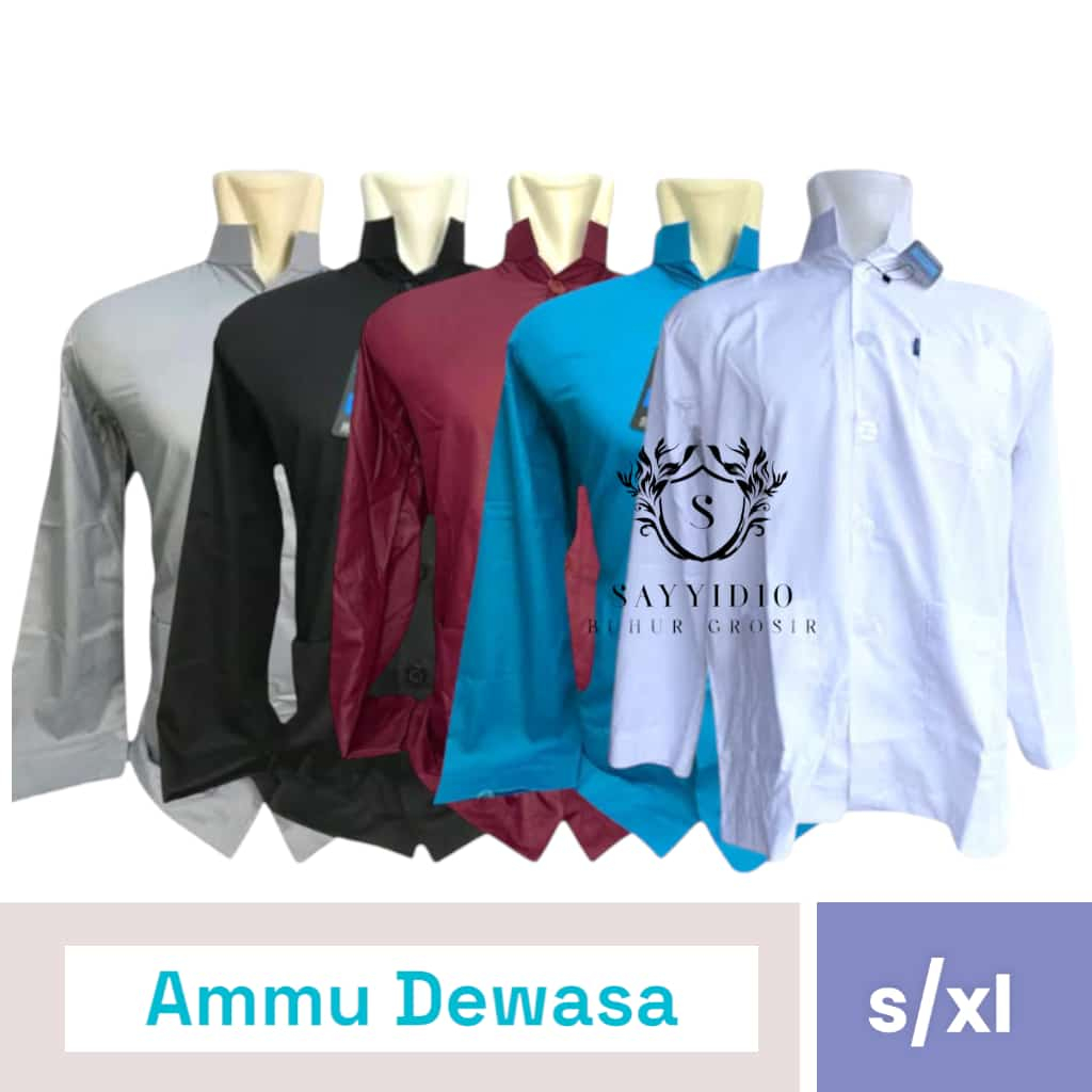 Baju Koko Ammu Asli/Koko AMU COLLECTION baju muslim Pria/termurah/koko haibah terlaris
