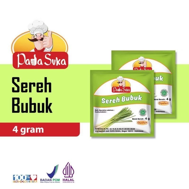 

padasuka bumbu dapur sereh bubuk 12 saset