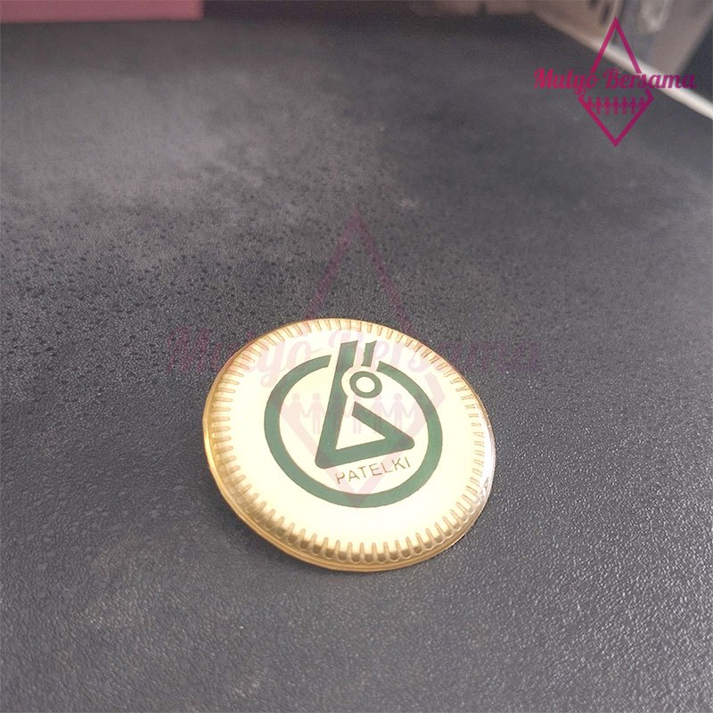 Lencana Pin PATELKI Bulat Pin Bros Logo PATELKI - Mulyo Bersama