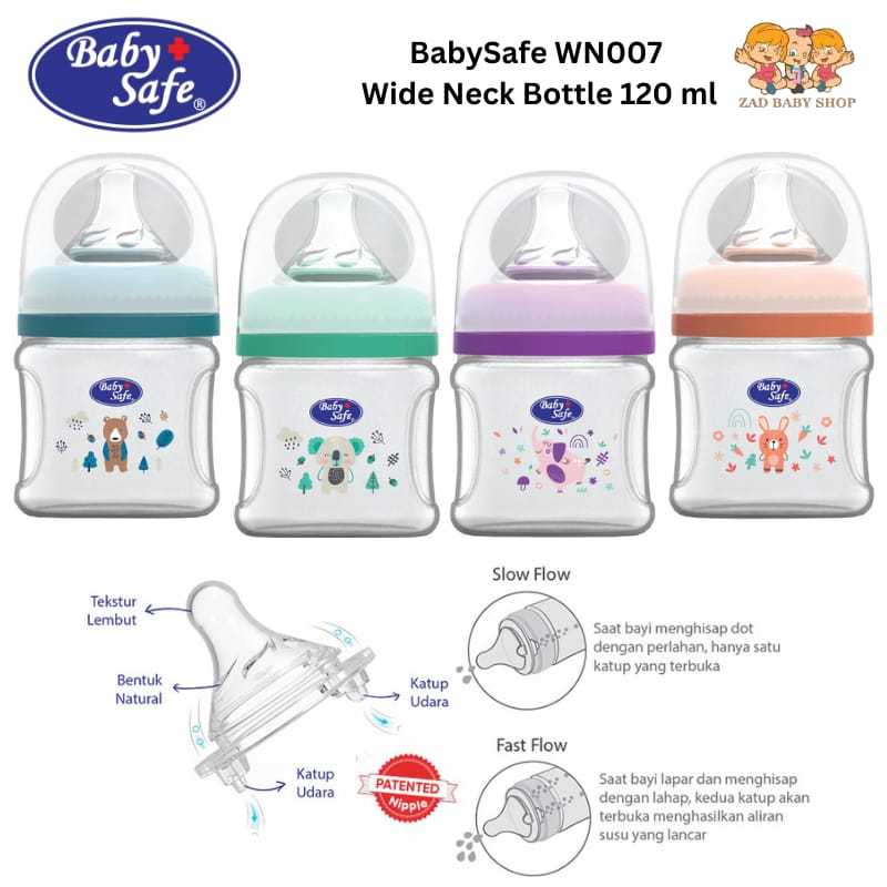 Baby safe Botol Susu Bayi Murah Baby Safe wide neck Botol Susu Baby Safe 120ml