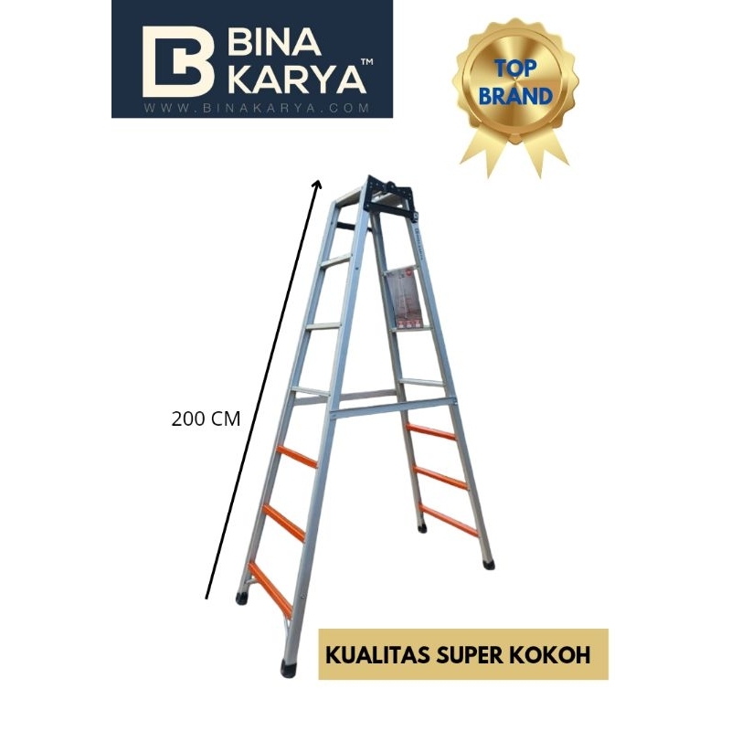 Tangga Lipat Almunium/Tangga Multifungsi/Tangga Almunium Bahan Tebal/Produk Bina Karya ORI
