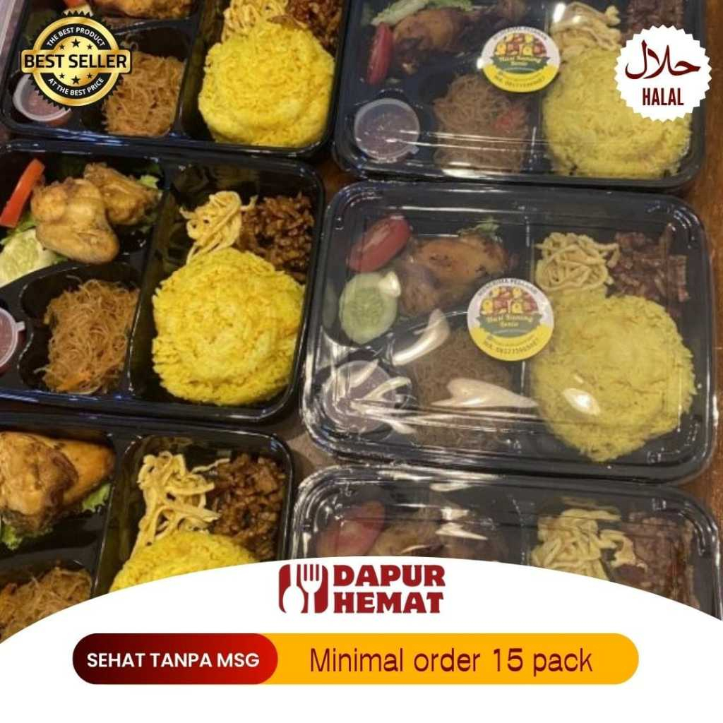 

Dapur Hemat - Nasi Bento Favorit Enak Paling Murah Halal/Makanan Siap Saji Untuk Semua Acara