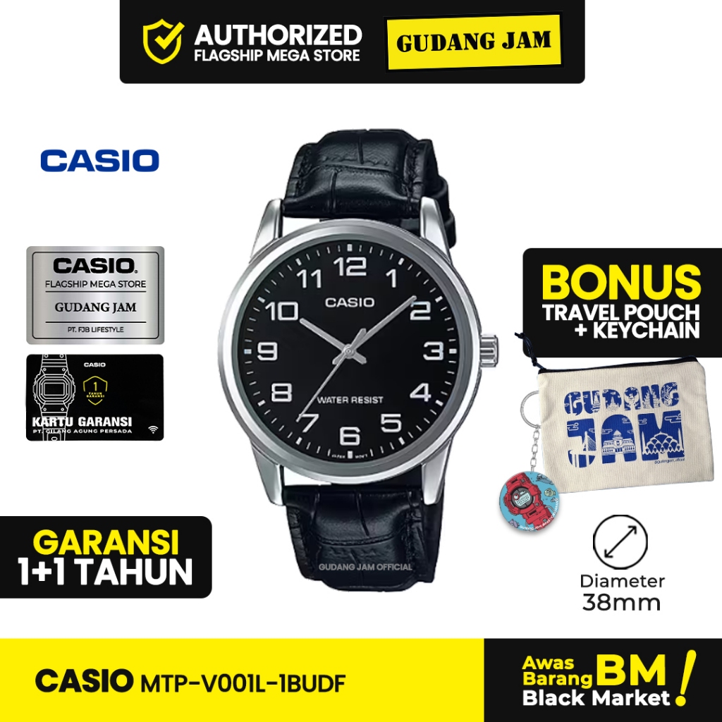 Murah Jam Tangan Casio Mtp-V001L-1Budf Mtp-V001L Mtp-V001 Mtpv001L Mtp V001L