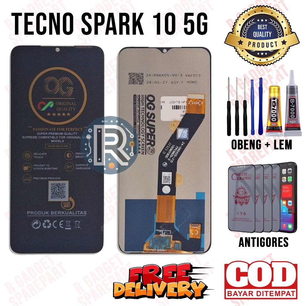 Lcd Touchscreen TECNO SPARK 10 5G Original Oem Lcd TECNO SPARK 10 5G Fullset