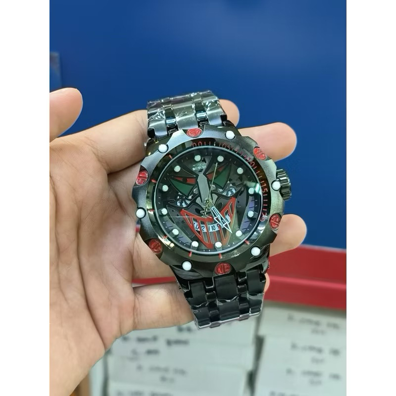TERLARIS Jam tangan Pria INVICTA JOKER CASE BISA DIPUTER Rantai STANLISH STELL WATER