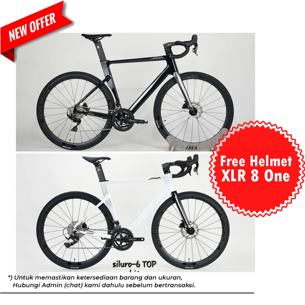 Sepeda Road Bike JAVA SILURO 6 Top Disc 2025 - 2x12 Speed