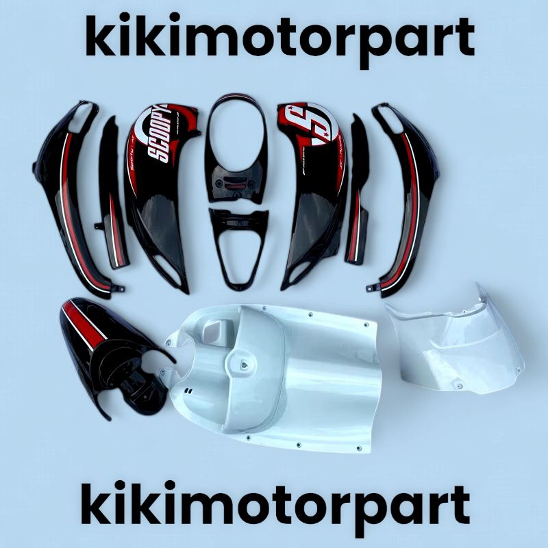 Full body halus scoopy fi tahun 2013 - 2016 hitam