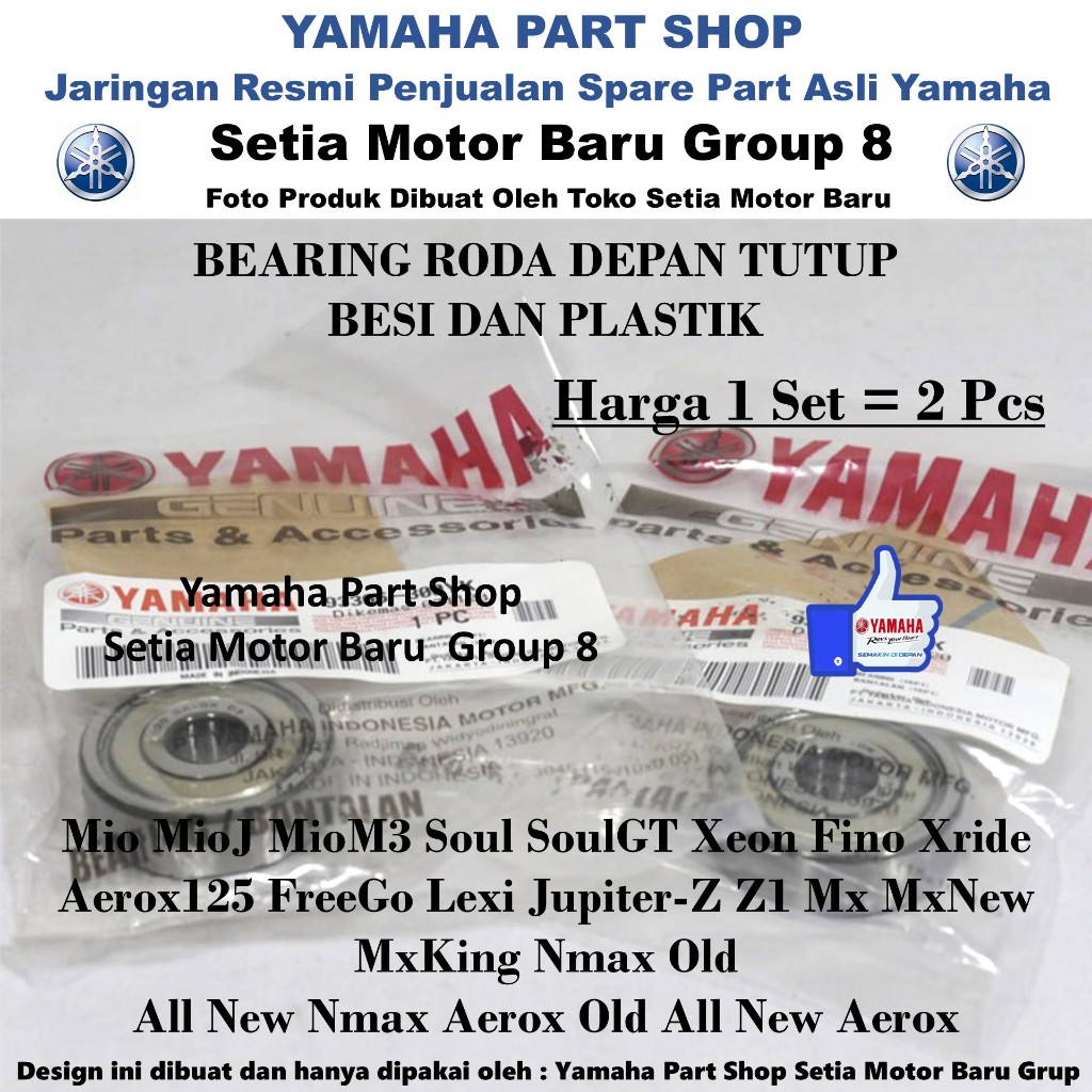 Laher Bering Bearing Roda Depan Mio Sporty Soul Karburator Asli Yamaha Surabaya
