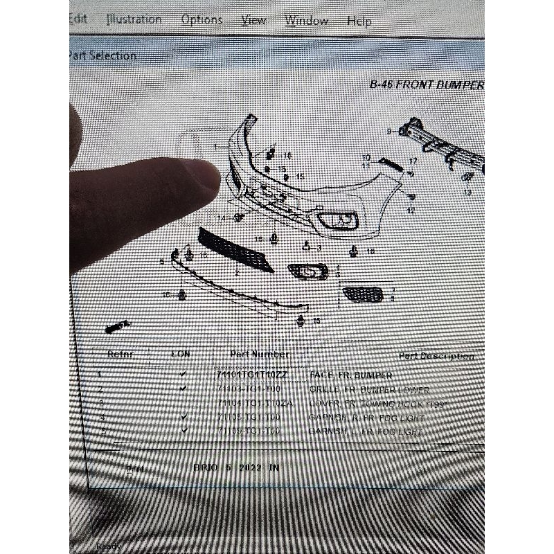 bumper depan honda brio 2019 2020 2021 2022 ori