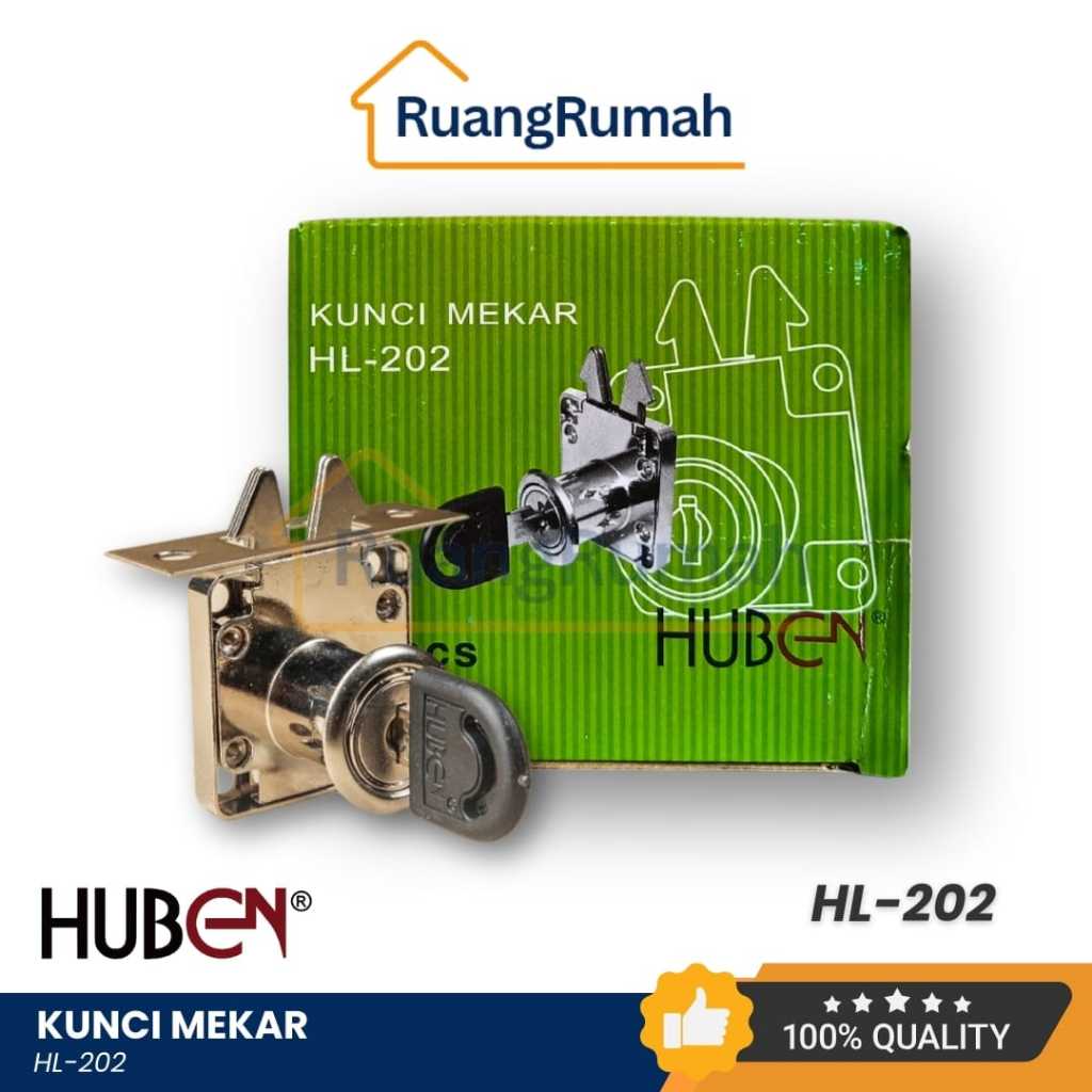 Kunci Laci Lemari Sliding Meja Drawer Lock 19mm HUBEN HL-202