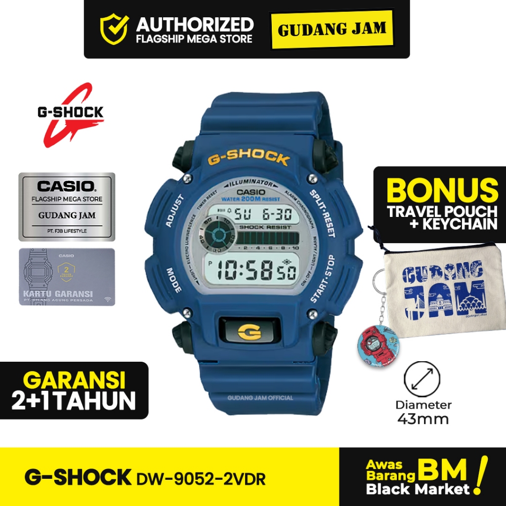 Jam Tangan G shock Original DW-9052-2VDR DW-9052-2V DW-9052 DW9052 DW 9052