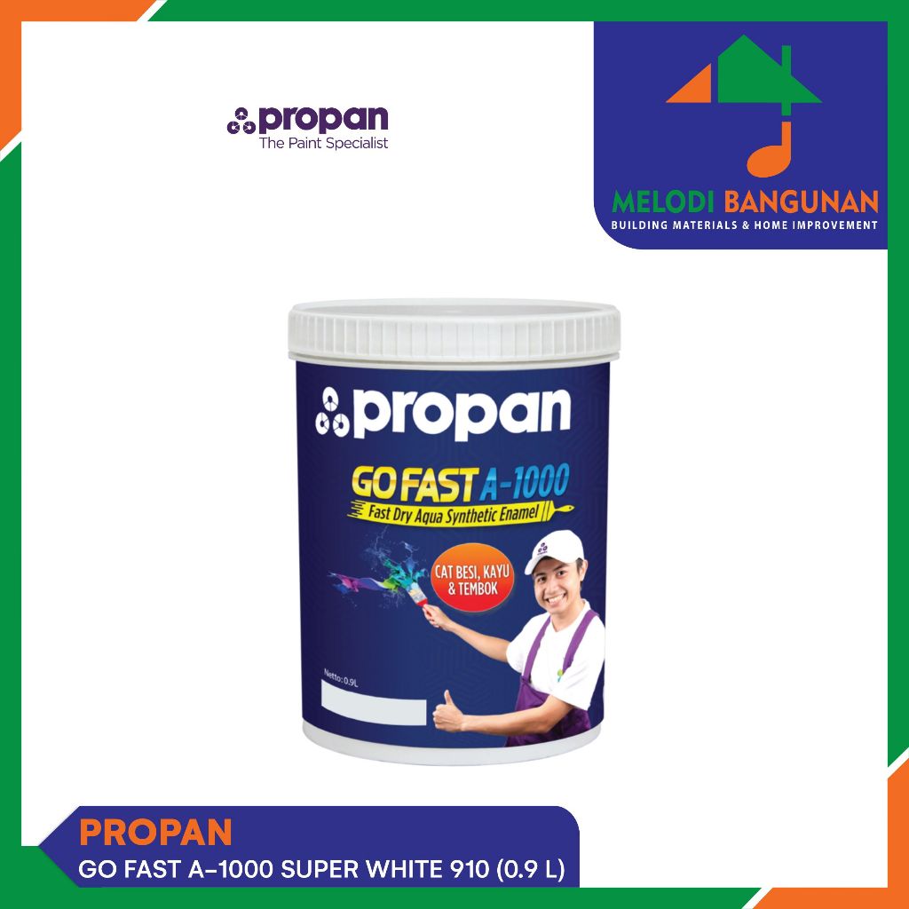 

Propan - Cat Minyak + Kayu + Besi Go Fast A 1000 A1000 Super White Putih