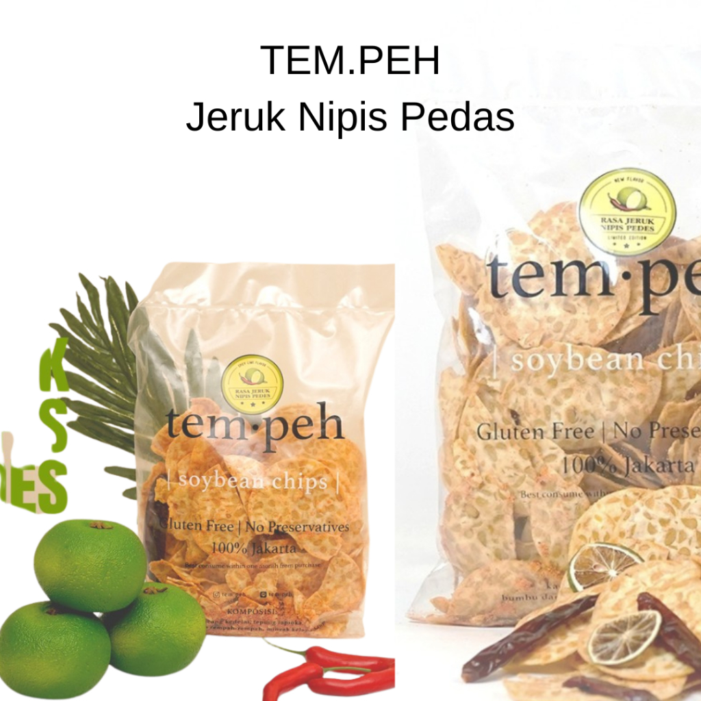 

Keripik Kripik Tempe 250 Gram Bumbu Kuning Jeruk Nipis Pedas dan Rendang