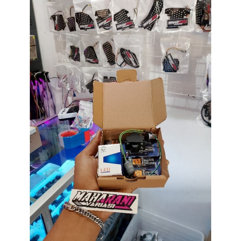 Paket lampu sein LED beat fi beat karbu
