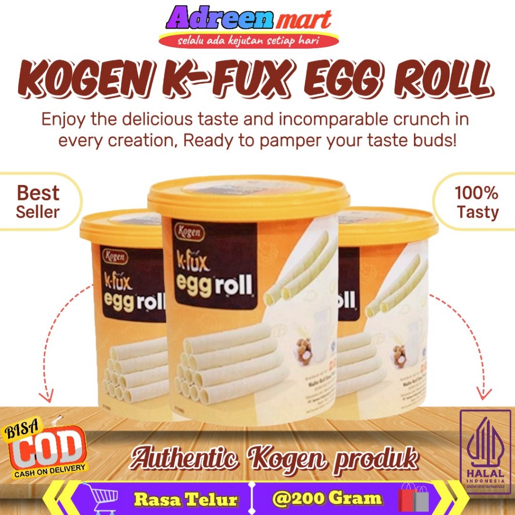 

KOGEN K-FOX BUTTER COOKIES | EGG ROLL | WAFFER TOPLES