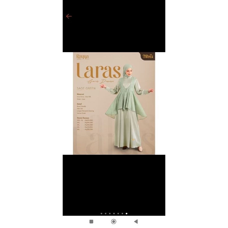 Gamis Nbras Laras Sage Gree
