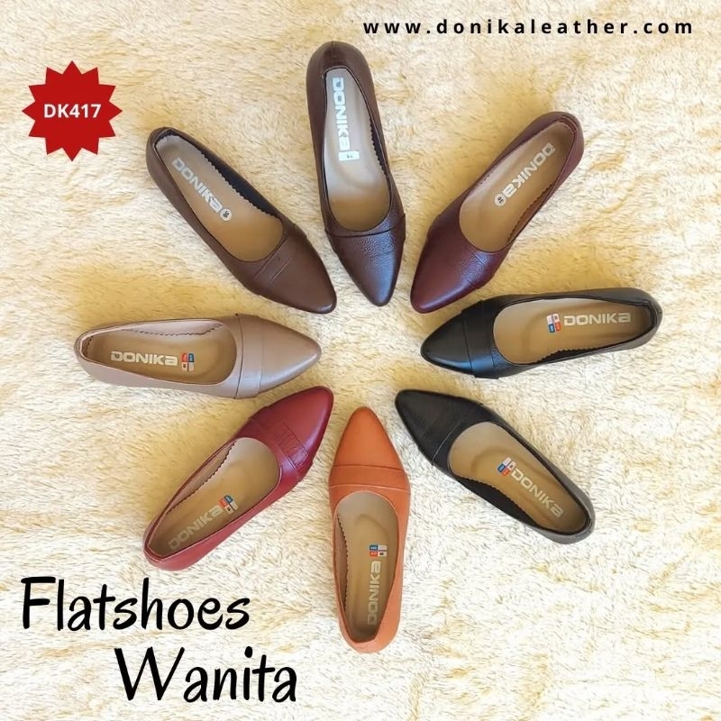 sepatu flat kulit/sepatu wanita kulit/flatshoes kulit