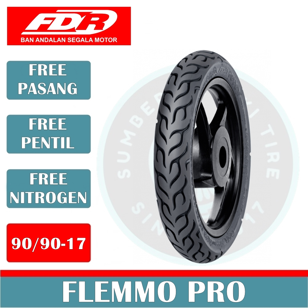 Ban Motor FDR FLEMMO PRO 90/90-17 Tubeless Ban Motor Bebek Ring 17