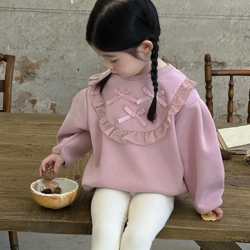 Somi Top - Baju Pita Anak Perempuan | Atasan Anak | Sweater Korea | Atasan Korea | Atasan Pink | Top