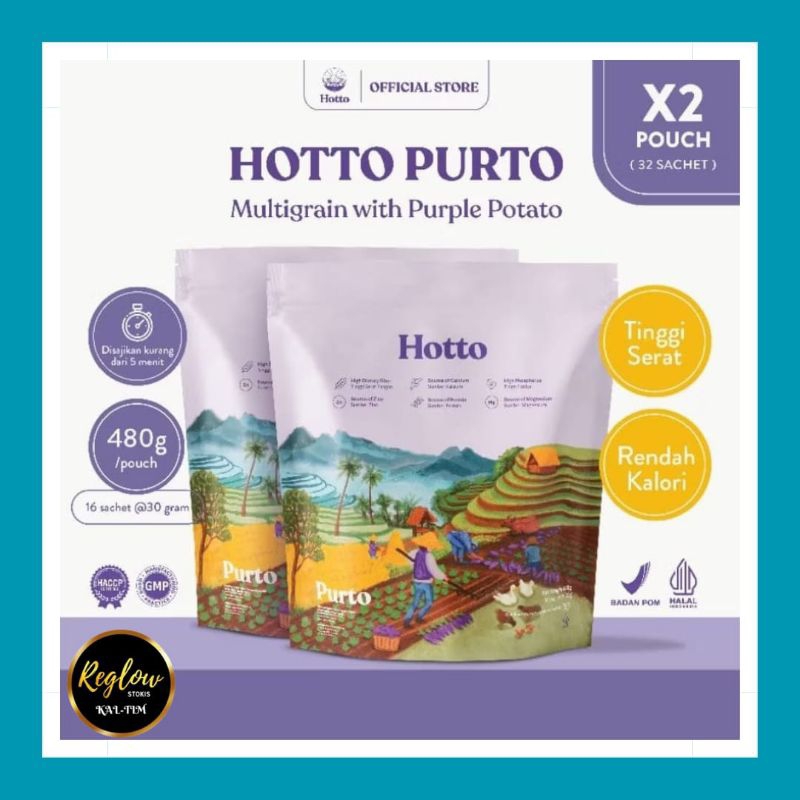

Hotto Purto Multigrain With Purple Potato 2 Pouch (32 Sachet)