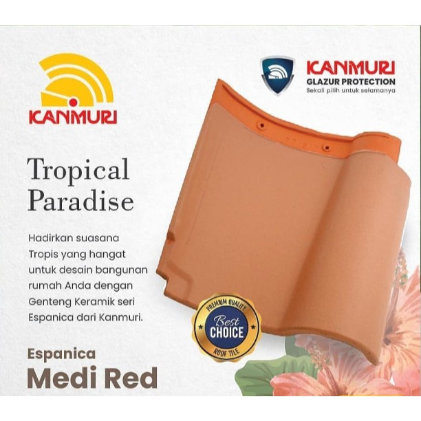 Kanmuri Espanica Medi Red Genteng Keramik Original