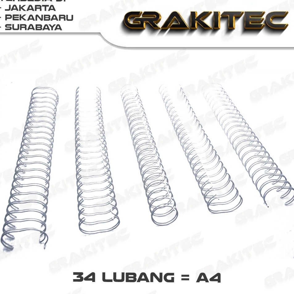 

KODE TKKC8 Ring Kawat Spiral Jilid Spiral A4 31 34 lubang