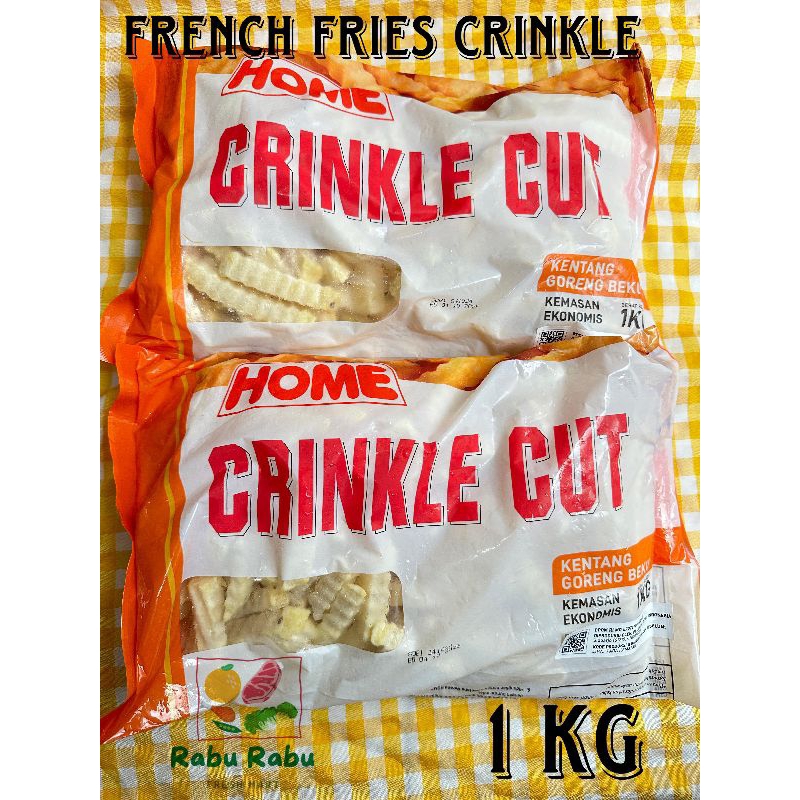 HOME Kentang Goreng French Fries crinkle cut goreng frozen potato 1 kg