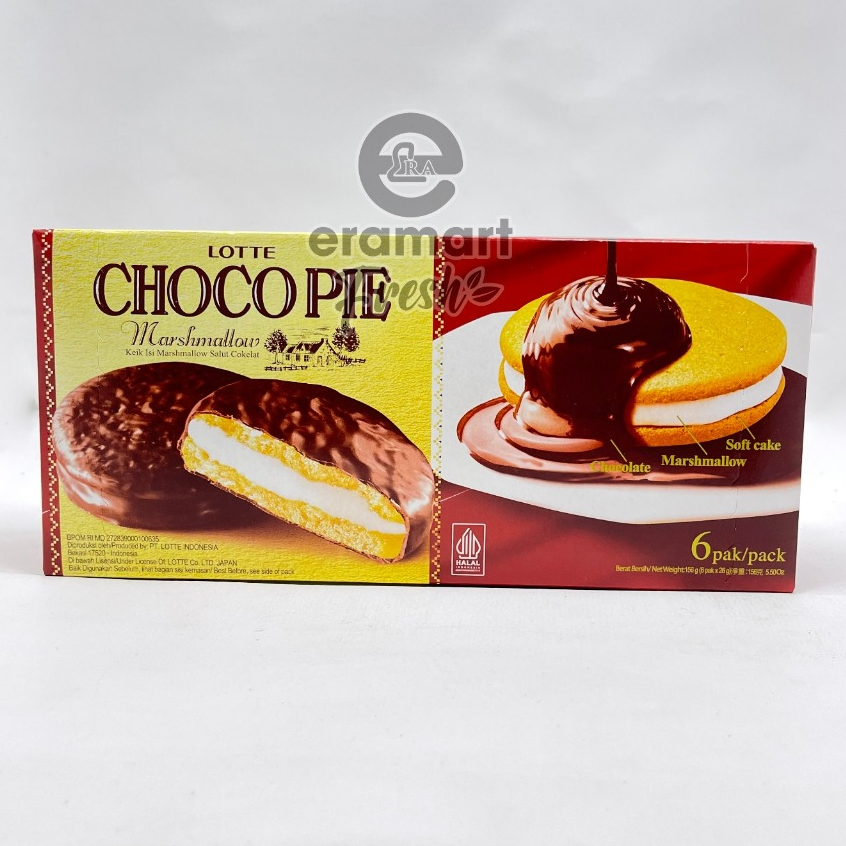 

LOTTE CHOCO PIE MARSHMALLOW 156 GR (ISI 6 PCS)