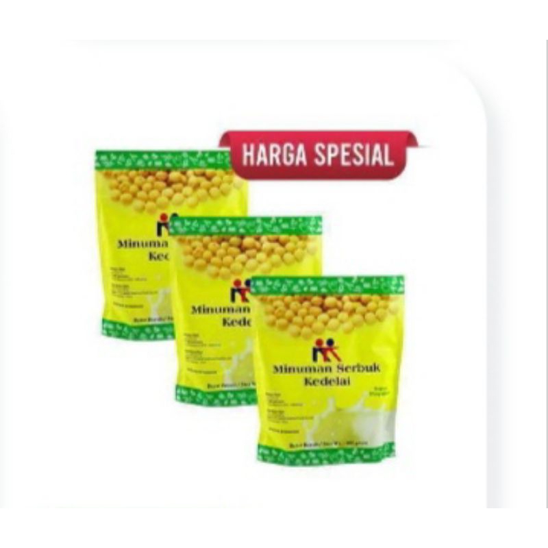 

Paket Spesial KK Minuman Serbuk Kedelai (Soya Bean) 3 x 400 gram nutrisi untuk kesehatan.