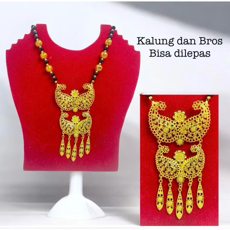 Kalung Baju Bodo | Bros Baju Bodo Pakaian Tradisional Lepas Pasang 2 in 1