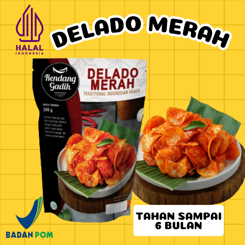 

Rendang Gadih - Delado Merah Keripik Singkong 150 g