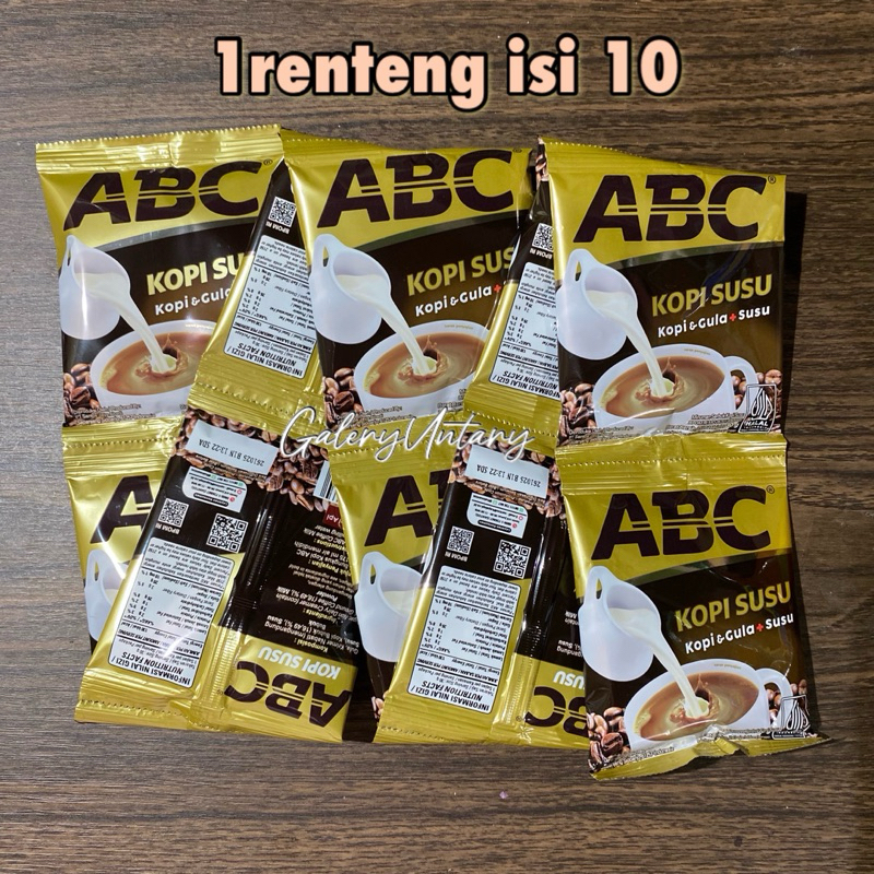 

Kopi ABC Susu 1renteng 10sachet Kopi instan