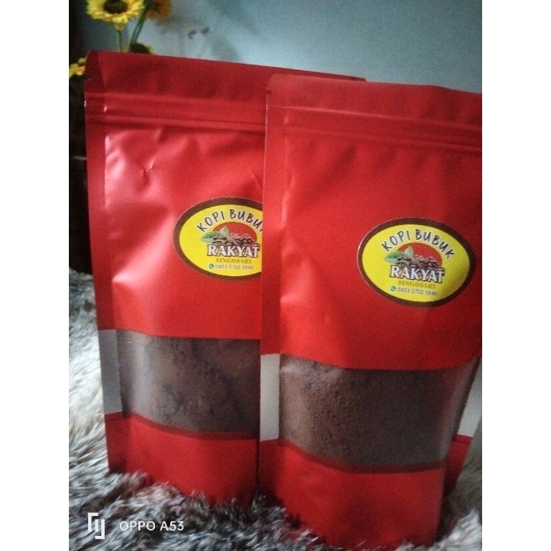 

Kopi Bubuk Rakyat kemasan 100gr asli singosari enak nerkwalitas