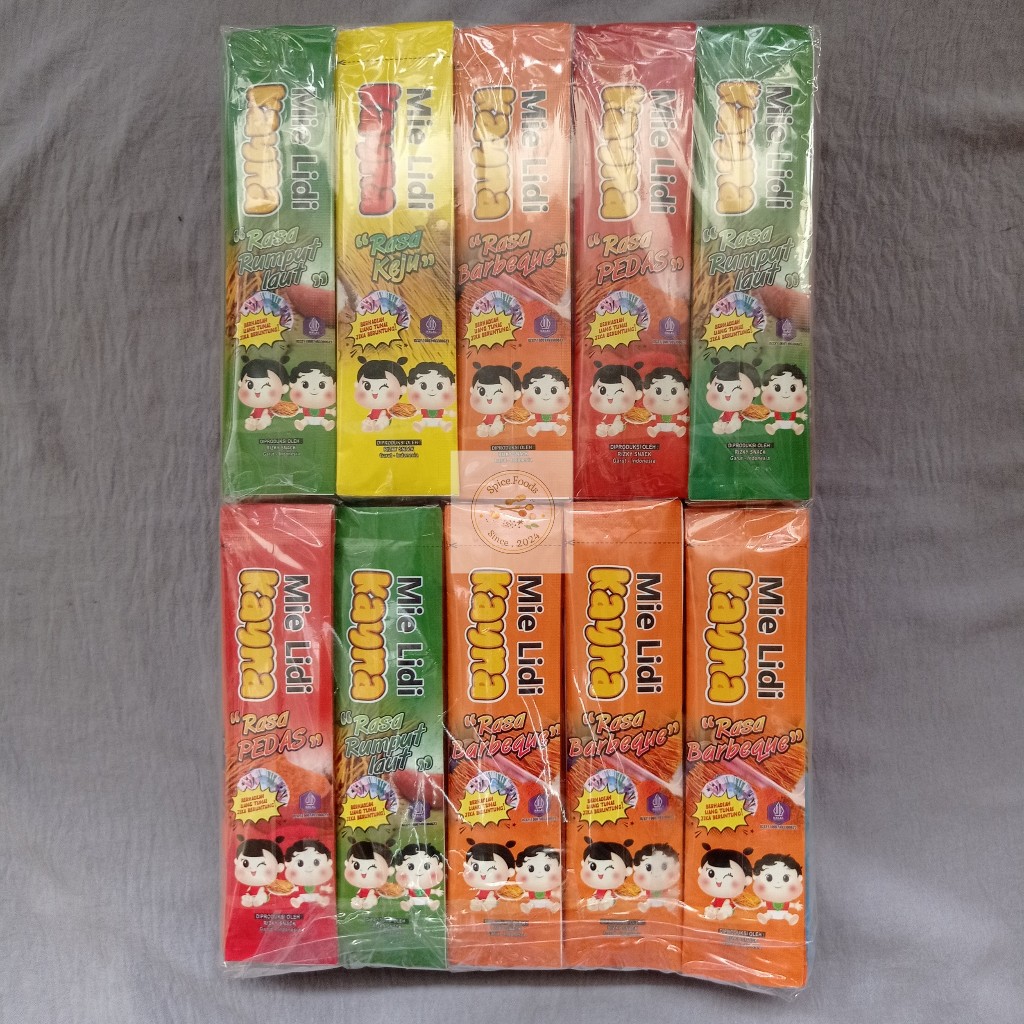 

wiw KAYNA Mie Lidi Karakter 1 Ball Isi 120 Pcs / Cemilan / Makanan Ringan / Mie Lidi Variant / Mie