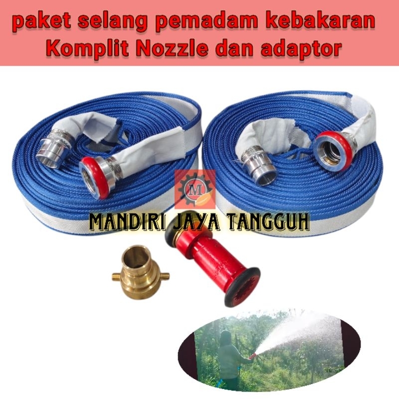 Paket selang pemadam kebakaran 13 Bar + Nozzle pemadam machino
