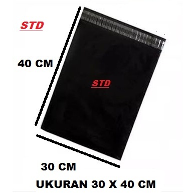 

PLASTIK PACKING HITAM GLOSY UKURAN 30 X 40 ISI 50 LEMBAR PREMIUM KUAT DAN ELASTIS