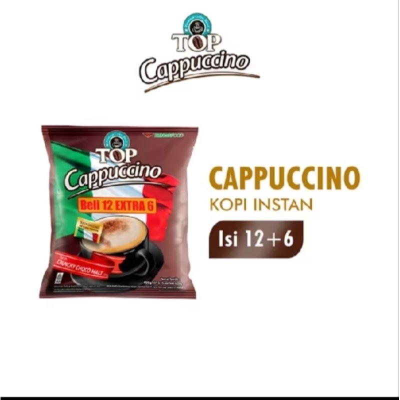 

TOP Coffe Kopi Instan Capucino Bag 25gr (isi 12+6 pcs)