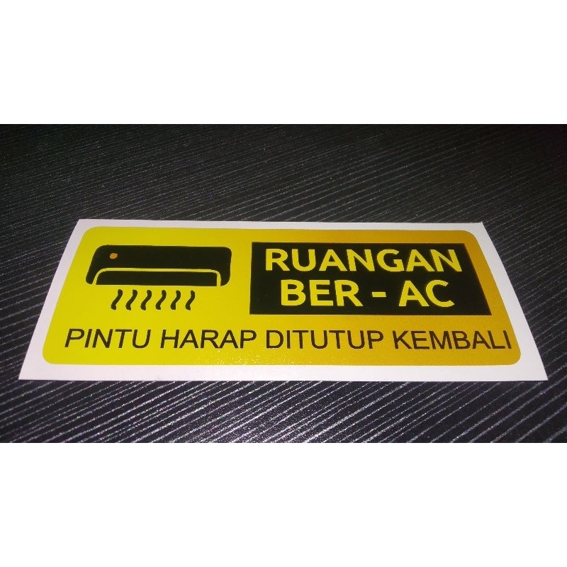 

Stiker ruang AC, stiker AC