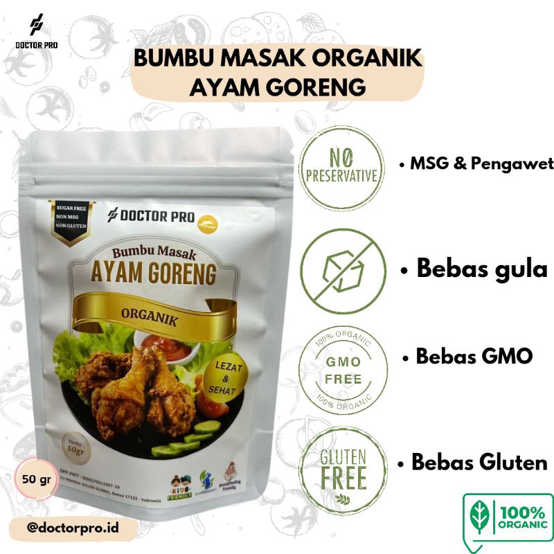 

Doctor Pro - Bumbu Masak Ayam Goreng Organik 50gr - High Grade